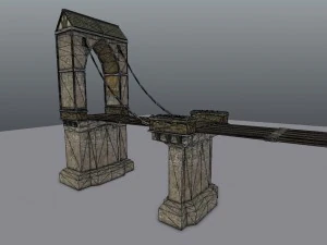 medieval city drawbridge 3D Model
