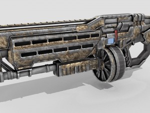 sci fi shotgun 3Dモデル
