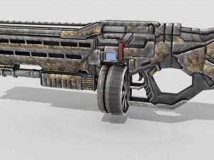 sci fi shotgun 3D Model