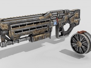 sci fi shotgun 3D Model