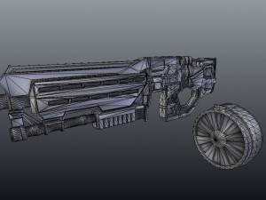 sci fi shotgun 3D Model
