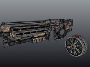 sci fi shotgun 3D Model