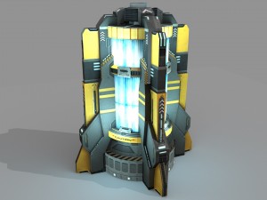 sci fi power generator 3D Model