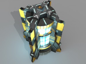 sci fi power generator 3D Model
