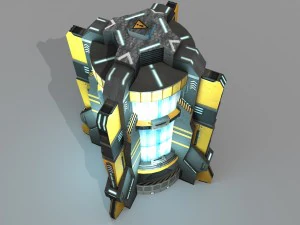 sci fi power generator 3D Model