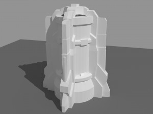 sci fi power generator 3D Model