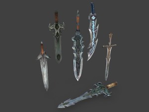 medieval sword pack 1 3D Model