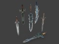 medieval sword pack 1 Modelo 3D