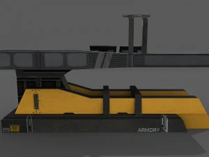 tavolo di riparazione fantascientifico Modello 3D