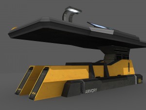 sci fi repair table 3D Model