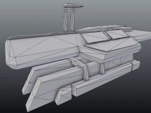 tavolo di riparazione fantascientifico Modello 3D