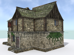medieval city tavern 3D Модель