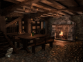 medieval city tavern