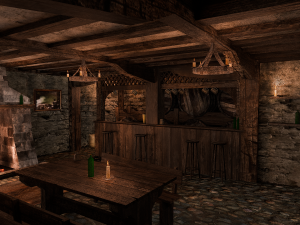medieval city tavern 3D Модель