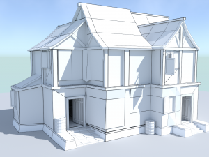medieval city tavern 3D Модель