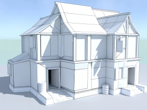 medieval city tavern 3D Model