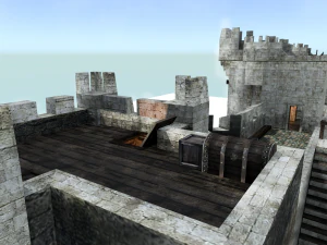 medieval city walls 3D Model
