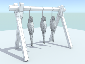 hanging birds Modelo 3D