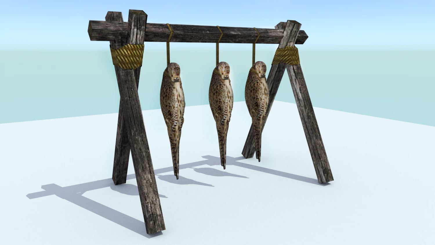 p&aacute;ssaros pendurados Modelo 3D .c4d .max .obj .3ds .fbx .stl .blend 