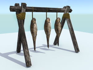 hanging birds 3D Model