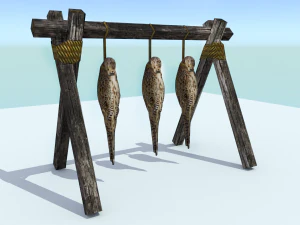 ぶら下がっている鳥 3Dモデル