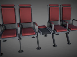 промисловий стілець модульний пакет 3D Модель