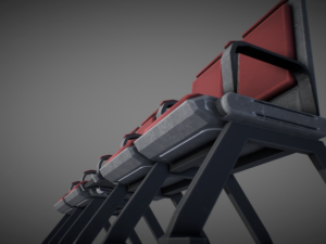 industrial chair modular pack Modèle 3D