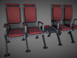 industrial chair modular pack Modèle 3D