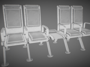 industrial chair modular pack Modèle 3D