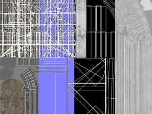 castle walls modular pack 3Dモデル
