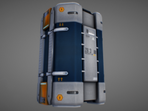 sci fi container 01 3D-Modell