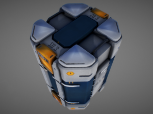 sci fi container 01 3D Model