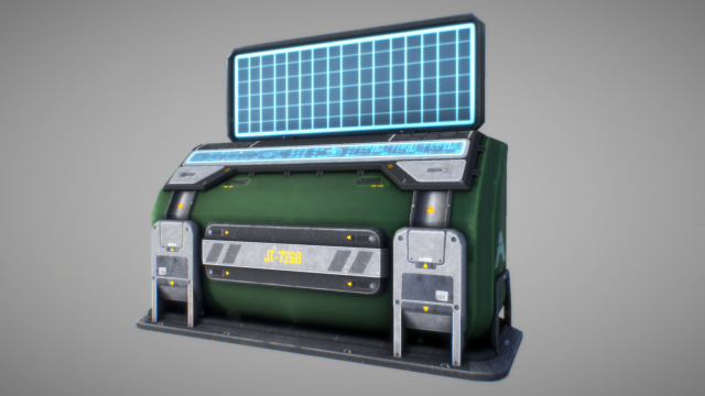 sci fi console 01 Model 3D .c4d .max .obj .3ds .fbx .stl .blend 