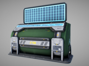 sci fi console 01 3D 模型
