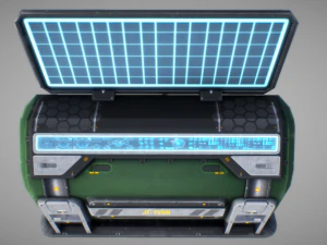 console de fic&ccedil;&atilde;o cient&iacute;fica 01 Modelo 3D