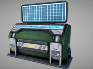 sci fi console 01 Model 3D