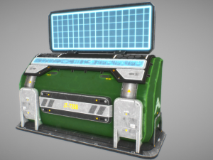 sci fi console 01 Model 3D