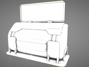 sci fi console 01 Model 3D