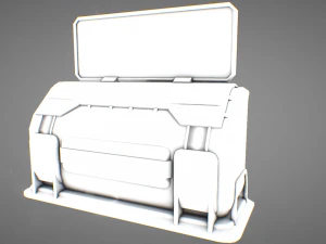 console de fic&ccedil;&atilde;o cient&iacute;fica 01 Modelo 3D