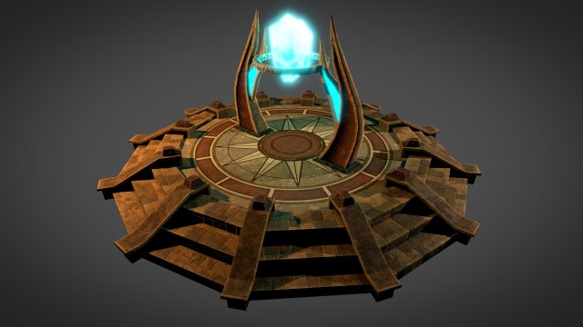 desert portal 3D Модель .c4d .max .obj .3ds .fbx .stl .blend 