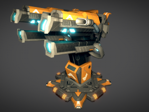 sci fi plasma cannon 3D मॉडल