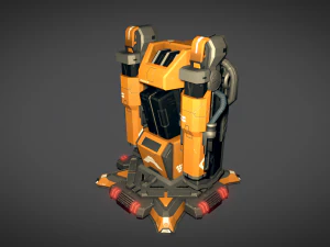 sci fi plasma cannon 3D Model