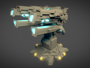 sci fi plasma cannon Model 3D