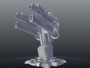 sci fi plasma cannon Model 3D