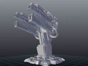 sci fi plasma cannon 3D Model
