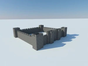 medieval castle 3D Model