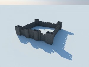 medieval castle 3D Модель