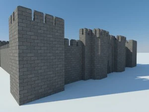medieval castle 3D Model