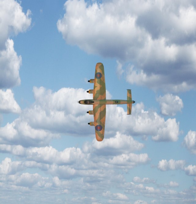 lancaster military 3d fighter model Modelo 3D .c4d .max .obj .3ds .fbx .stl .blend 