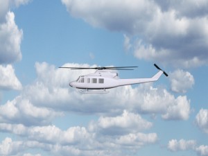 3d civilian helicopter model Modelo 3D